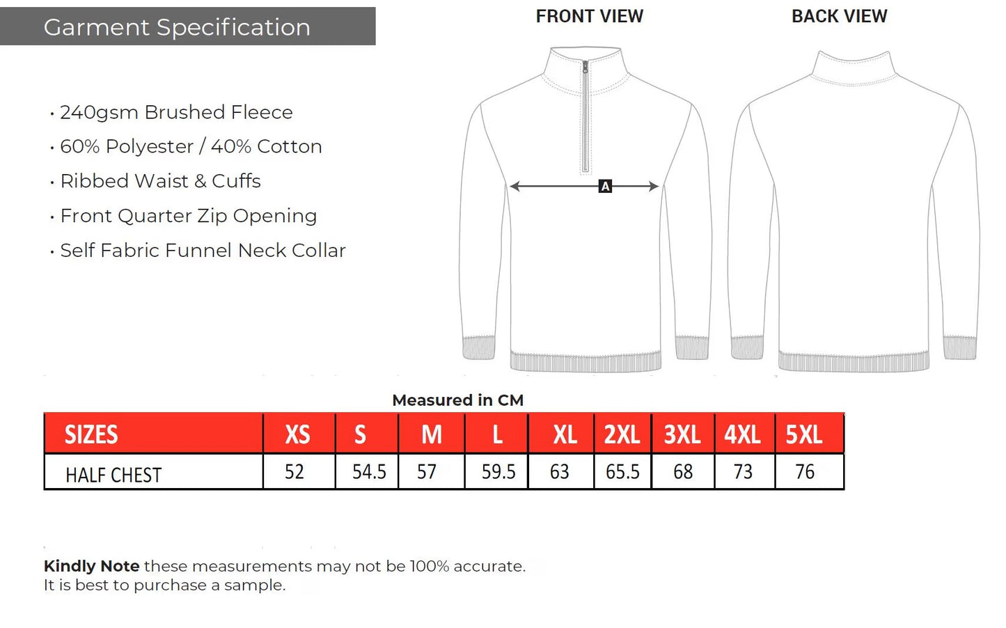 Quarter Zip Sweater